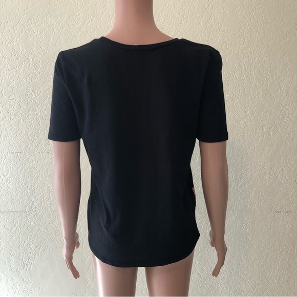 Zara Women’s Size S Black T-Shirt Short Sleeves Empowering Makes Us Stronger Tee - Picture 2 of 16